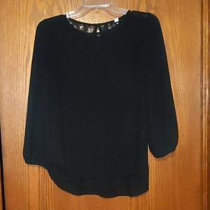 Sheer black top